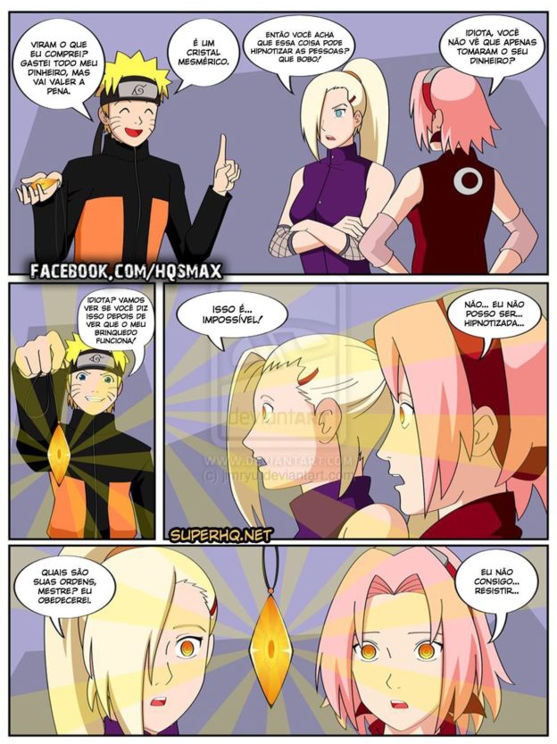Naruto e o cristal mágico hq de sexo